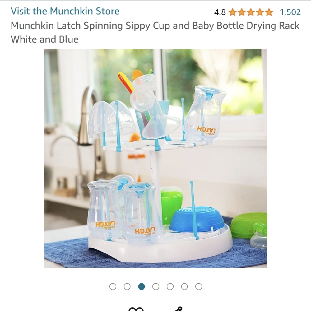 Munchkin bottle drying rack & Frida rinser